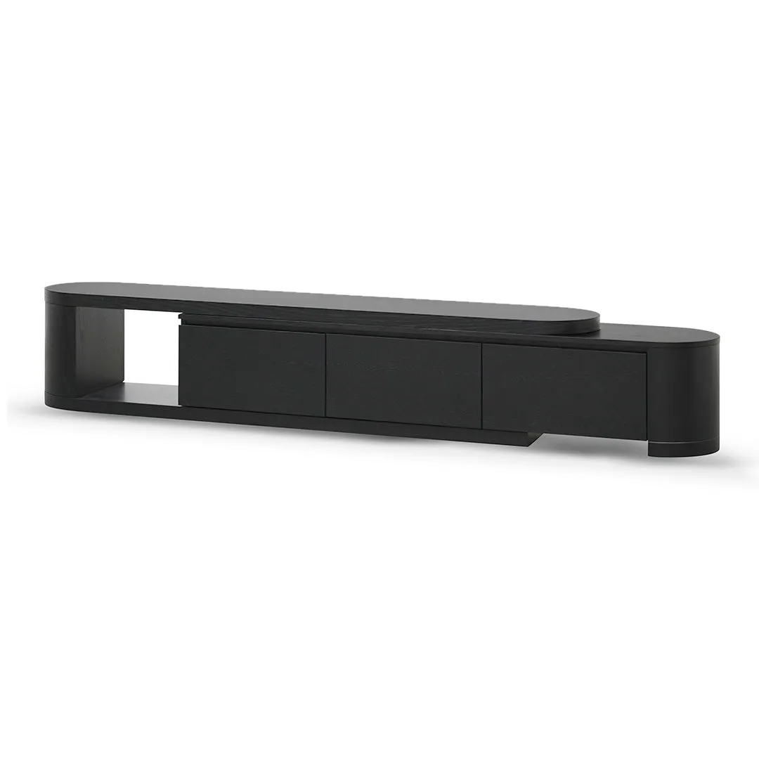 Eliza Extendable TV Entertainment Unit - Full Black Oak