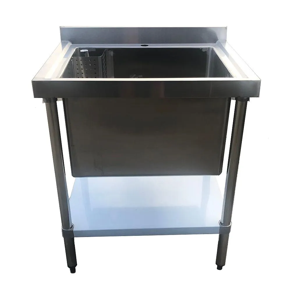 Empire Stainless Steel Midi Pot Wash Sink with Undershelf - PW-750-CB-1