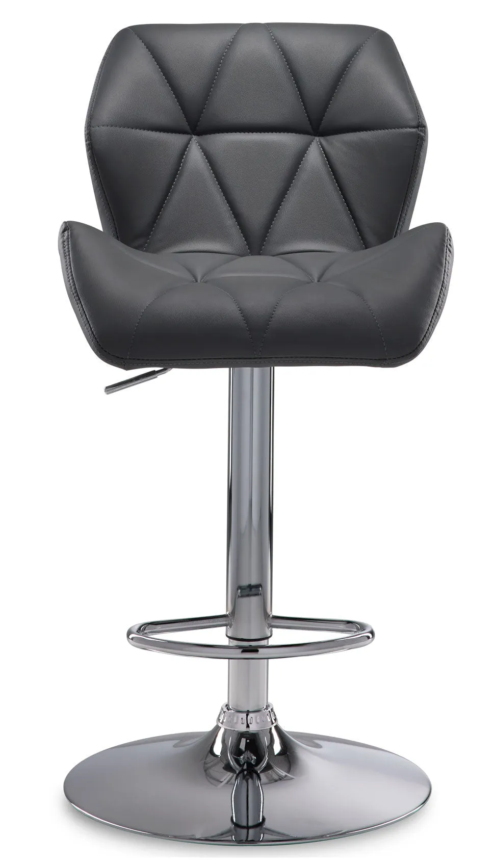 Esme Bar-Height Stool - Grey/Chrome