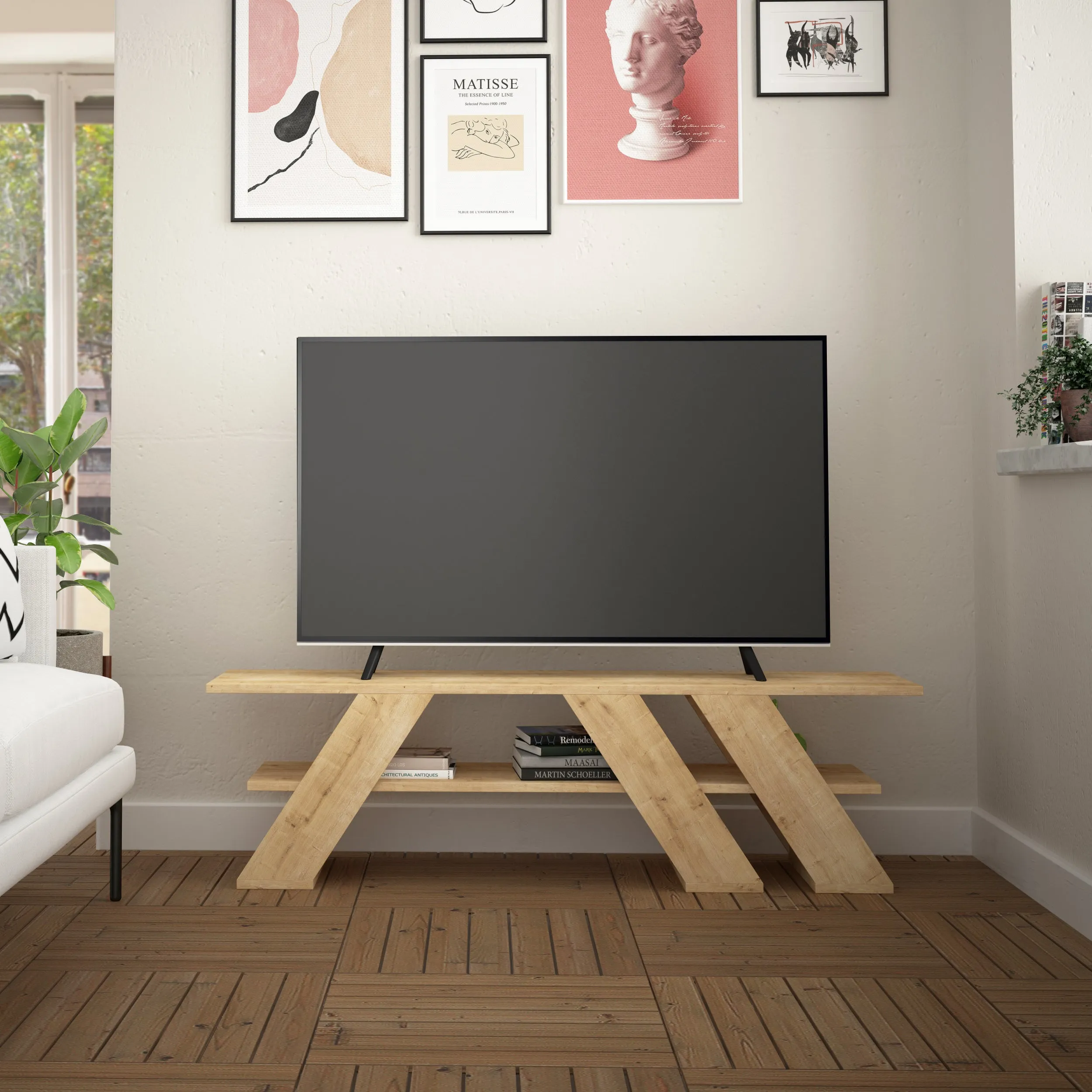 Fella Modern TV Stand Multimedia Centre 140cm 55"