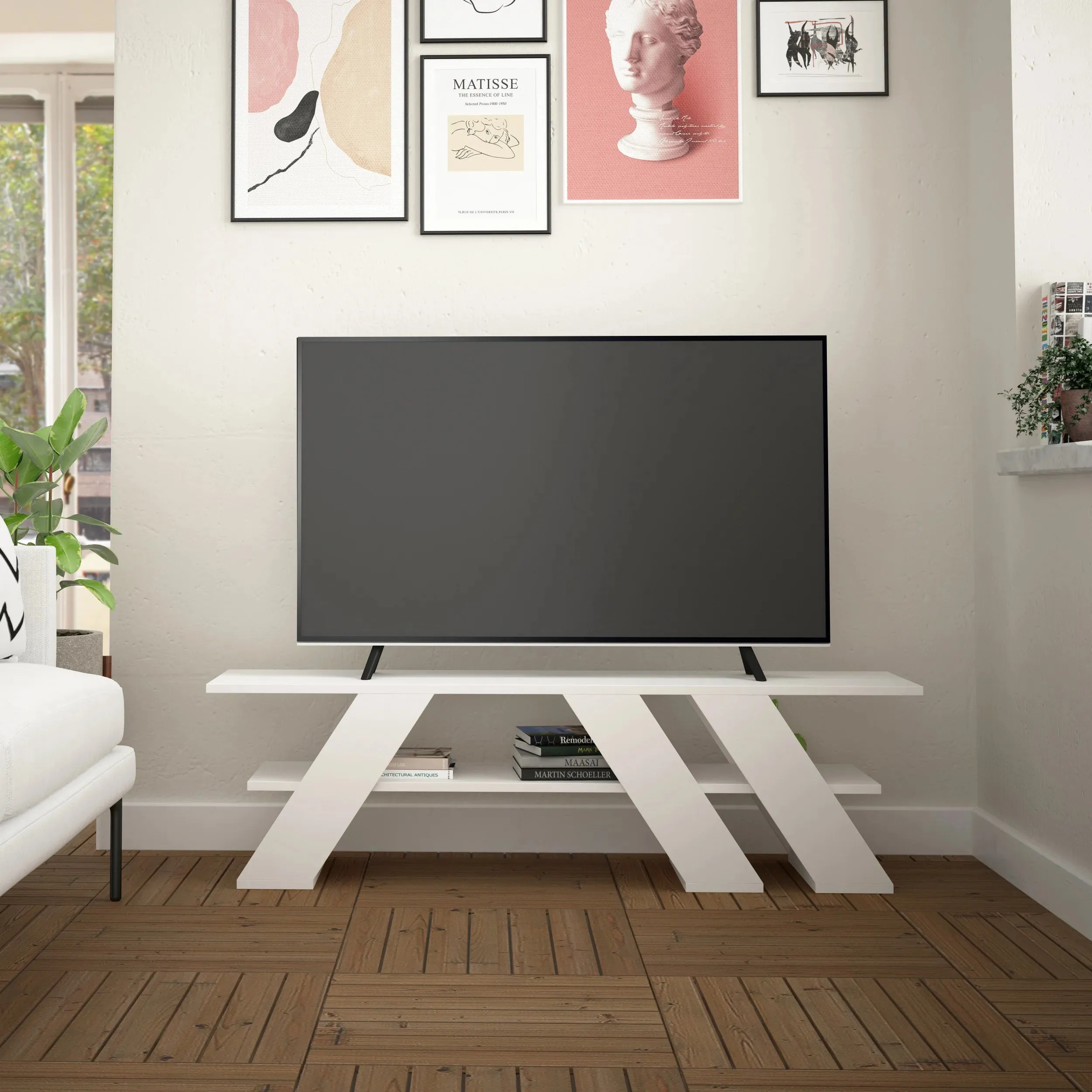 Fella Modern TV Stand Multimedia Centre 140cm 55"