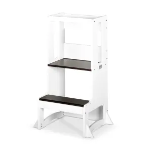 FISSO 2.0 - Slimline Learning Tower White Walnut