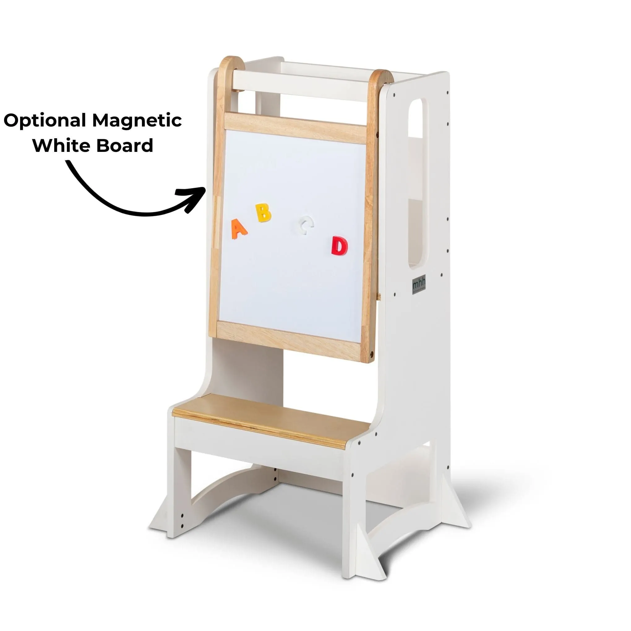 FISSO 2.0 - Slimline Learning Tower White Walnut