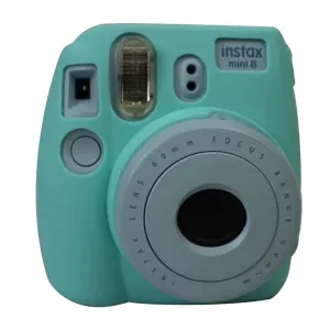 Fuji Instax Mini 8 soft silicone case - Cyan