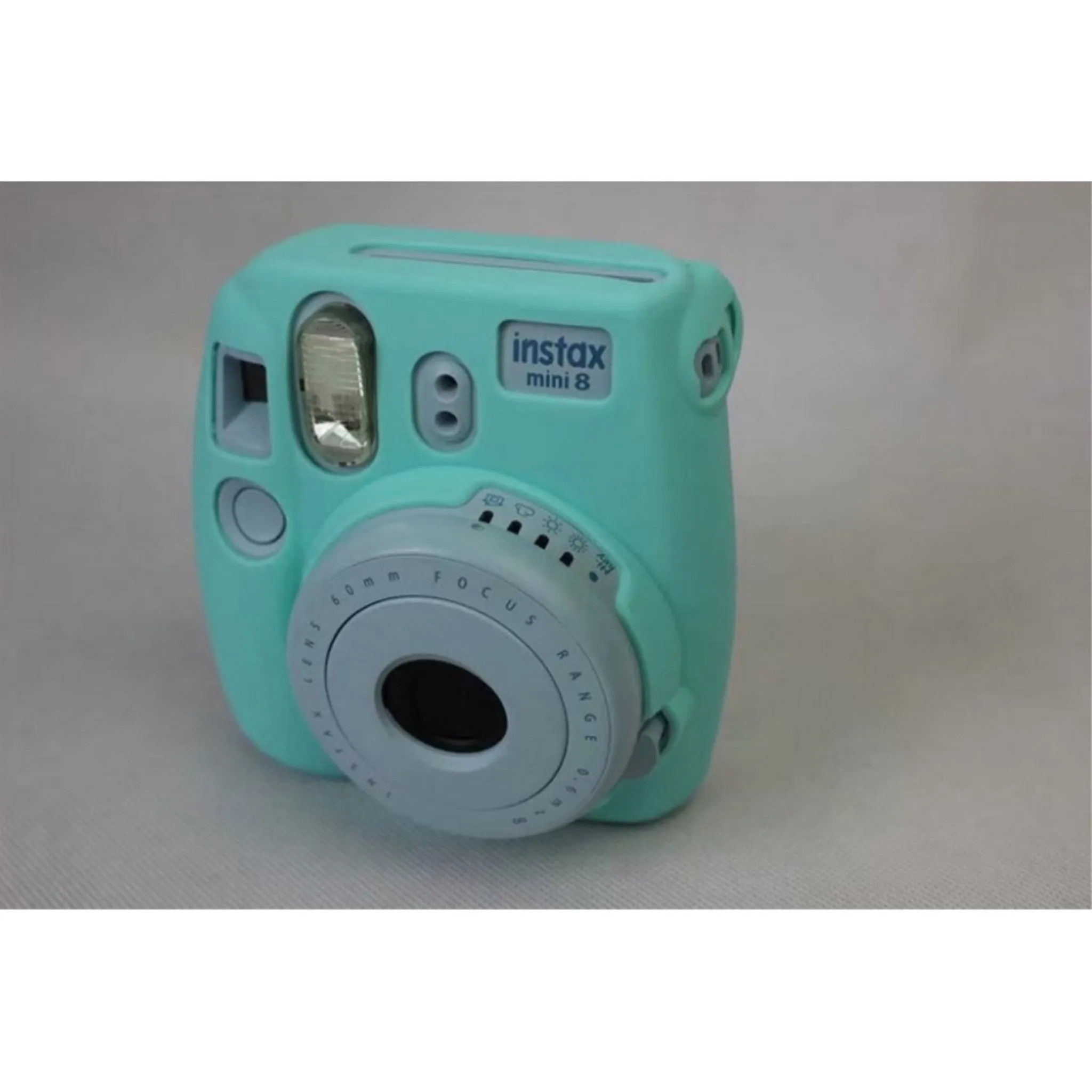 Fuji Instax Mini 8 soft silicone case - Cyan