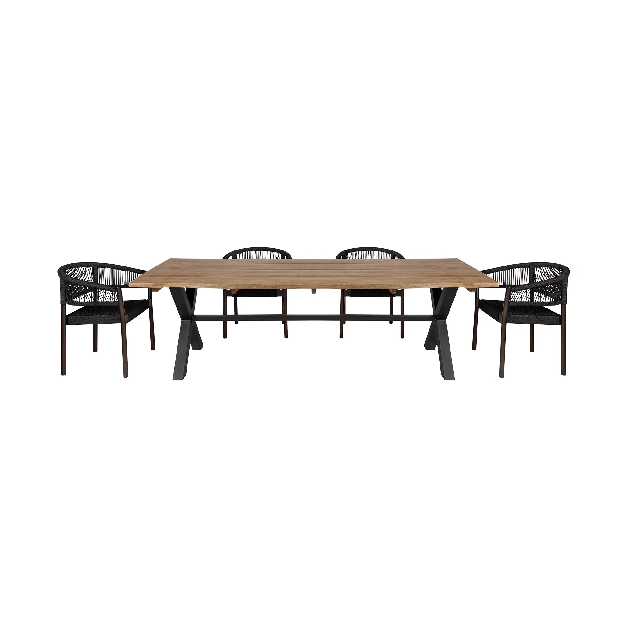 Glendora and Doris 5-Piece Outdoor Dining Set