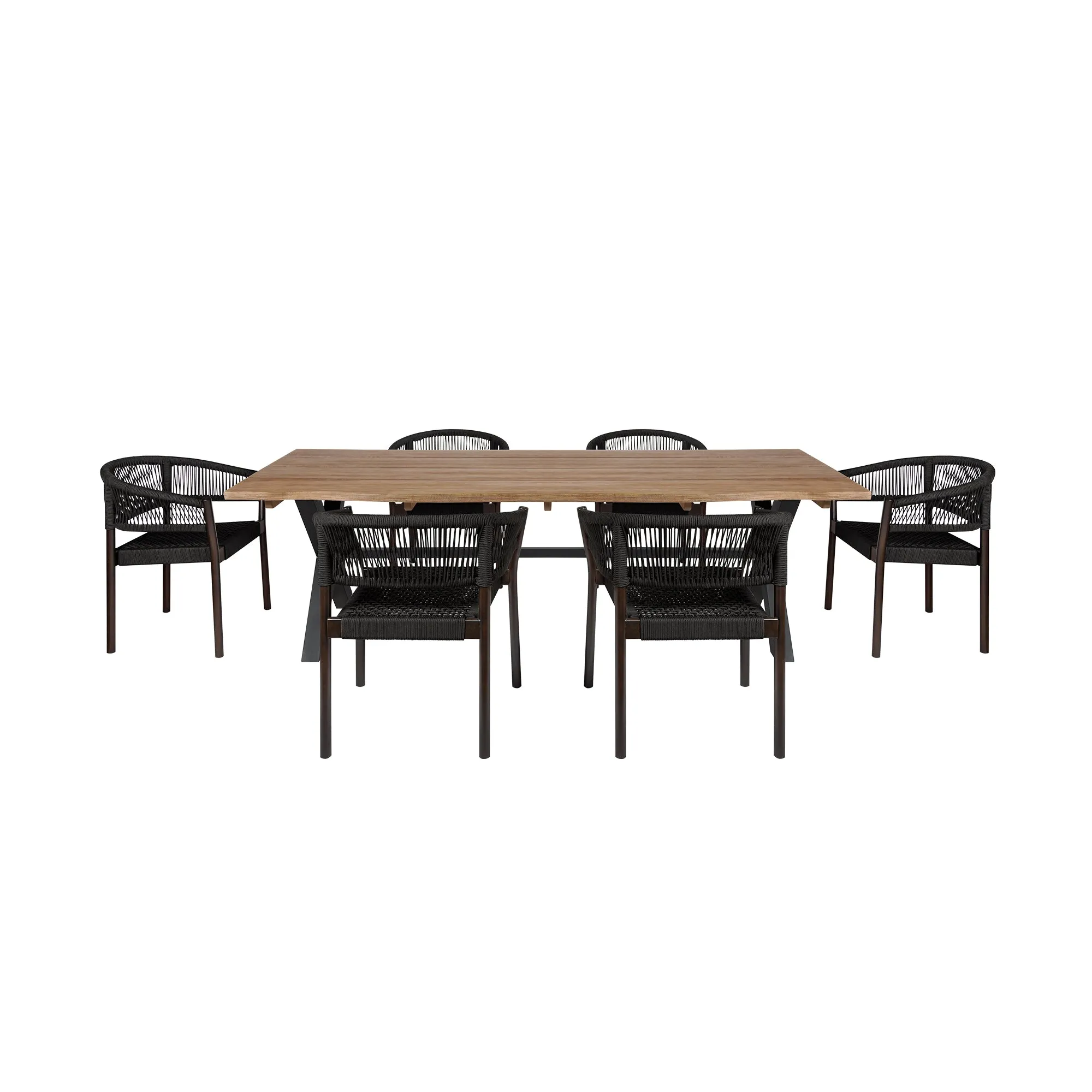 Glendora and Doris 7-Piece Outdoor Dining Set