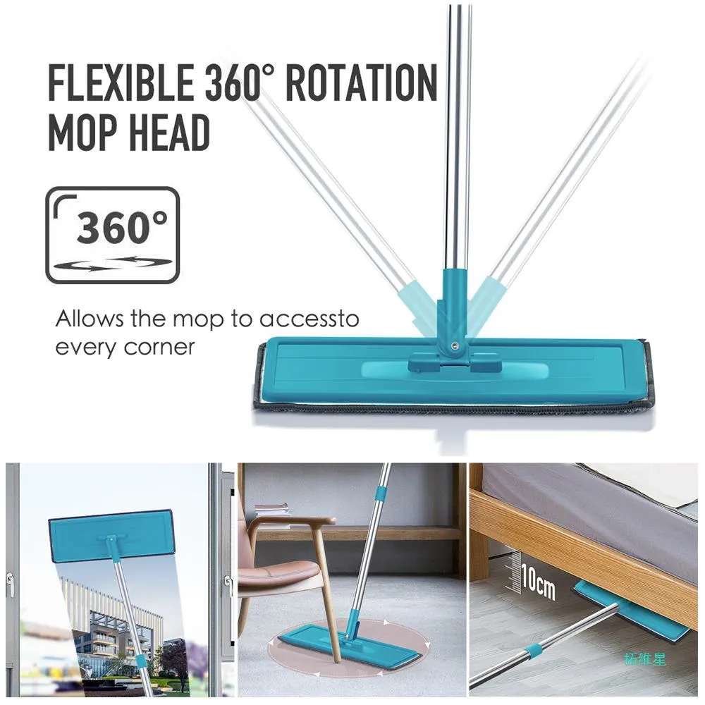 Hands-free Pleated Mop And Bucket