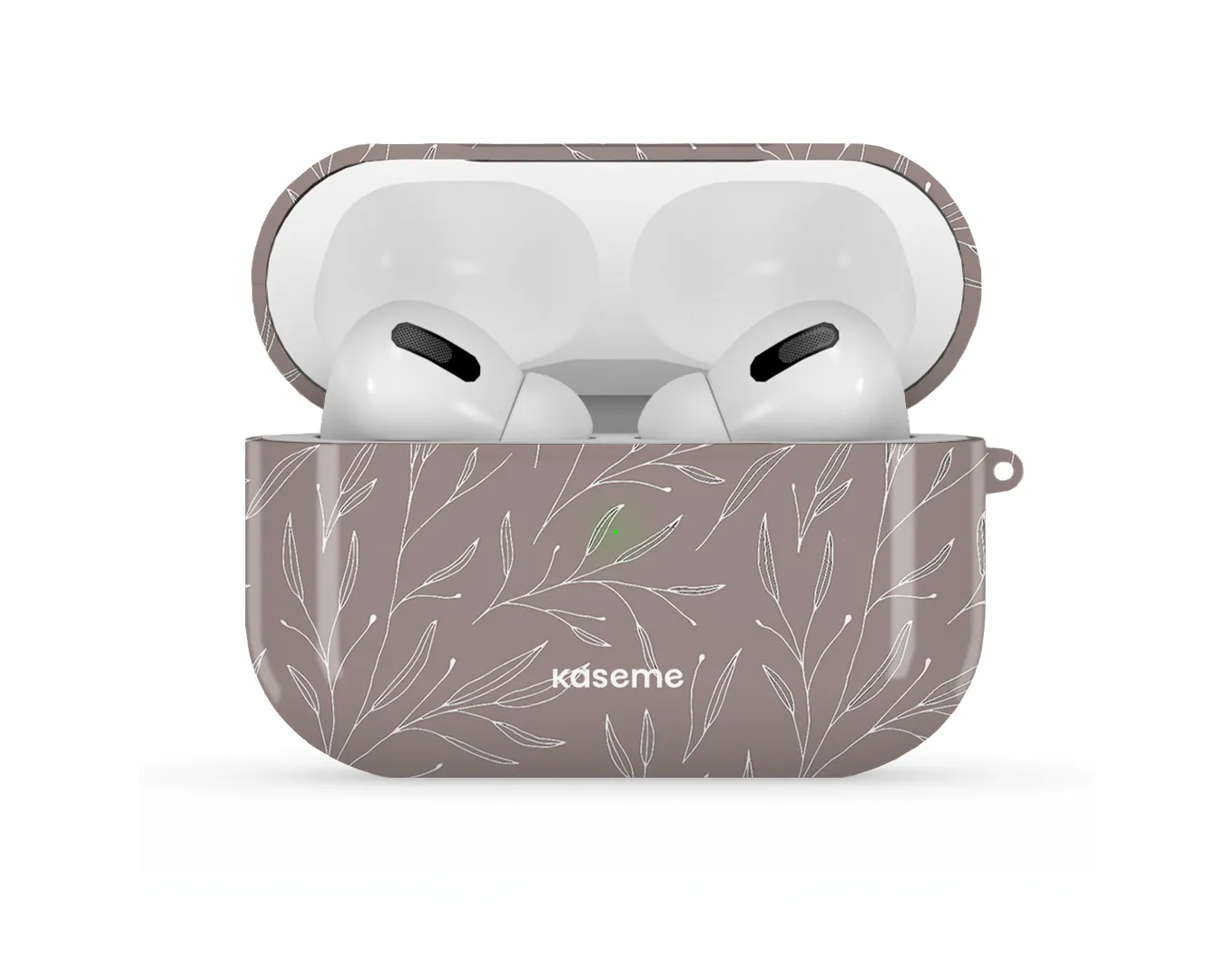 Hibiscus Grey AirPods Case