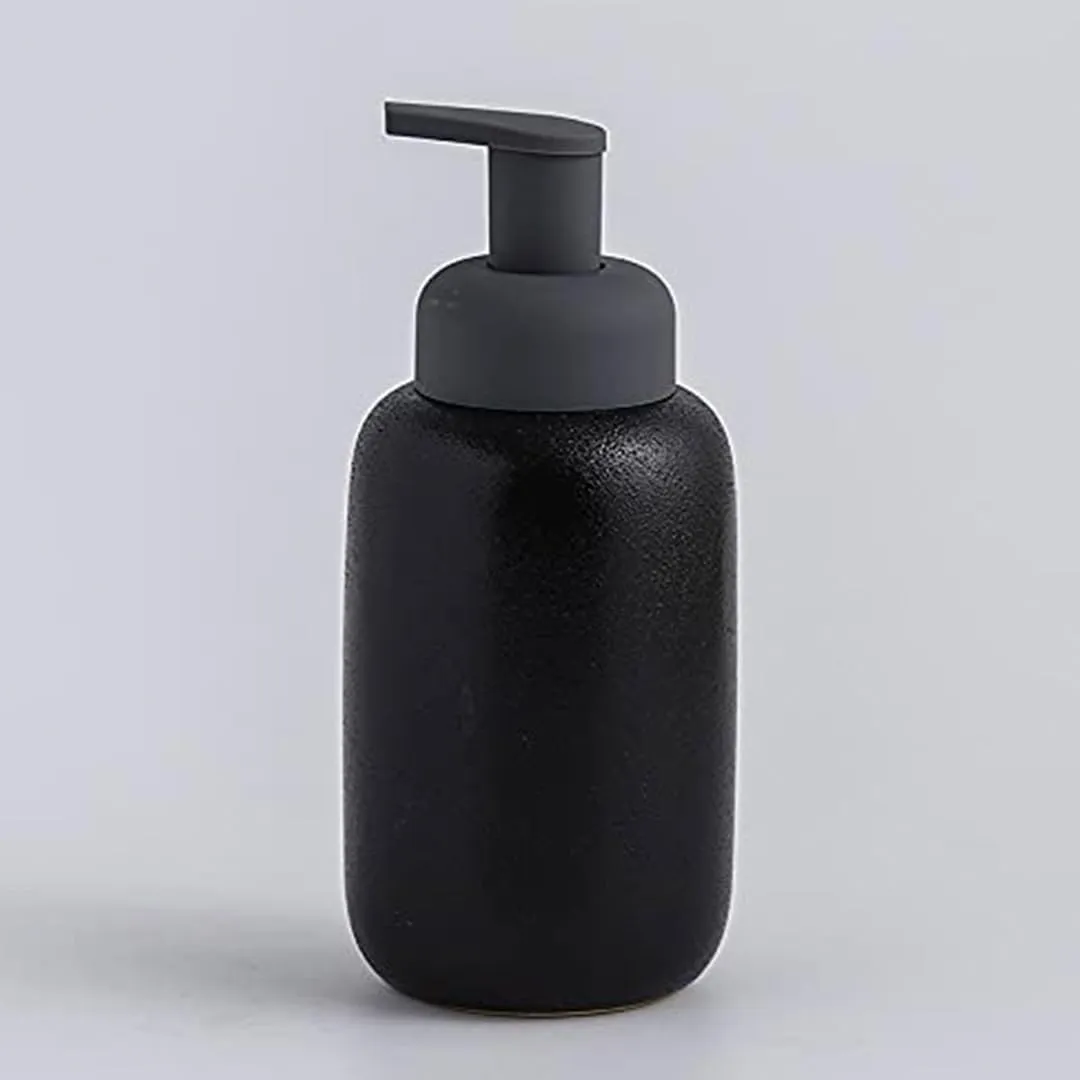 Homestic Liquid Soap Dispenser | Handwash Soap Dispenser | Soap Dispenser for Wash Basin | Shampoo Dispenser Bottle | Bathroom Dispenser Bottle | JY00012 | 400 ml | Black