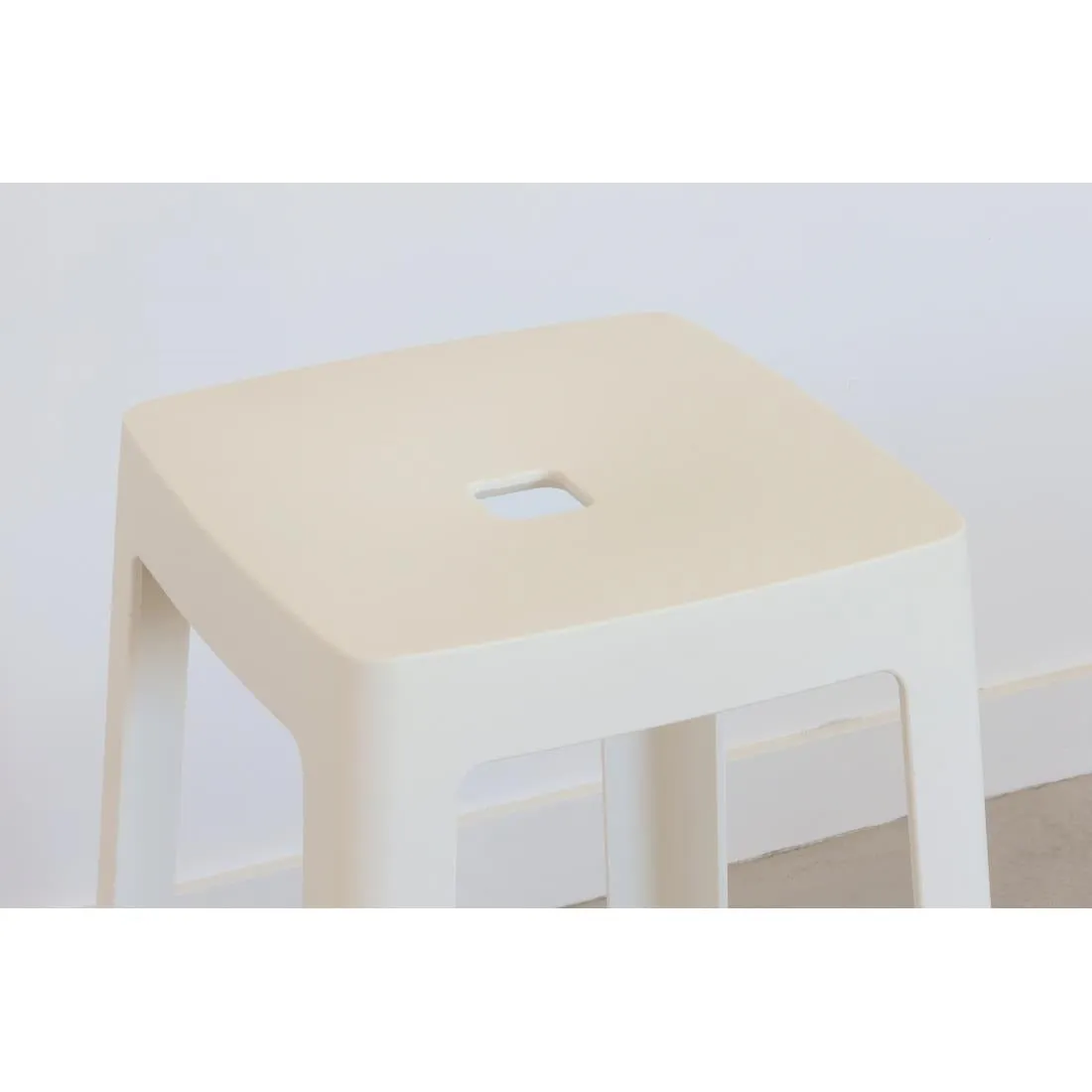 HX770 Origin Base Stool Traffic White 400x400x440mm (Pack of 2)