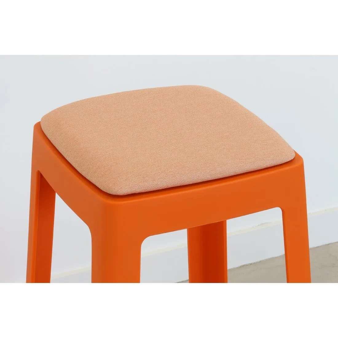 HX772 Origin Base Stool Signal Orange 400x400x440mm (Pack of 2)