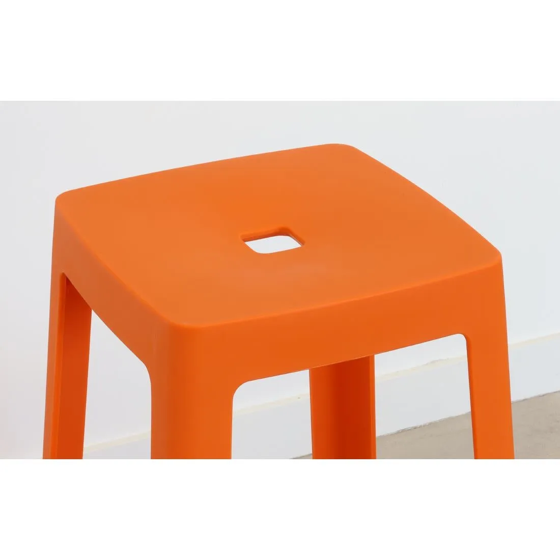 HX772 Origin Base Stool Signal Orange 400x400x440mm (Pack of 2)