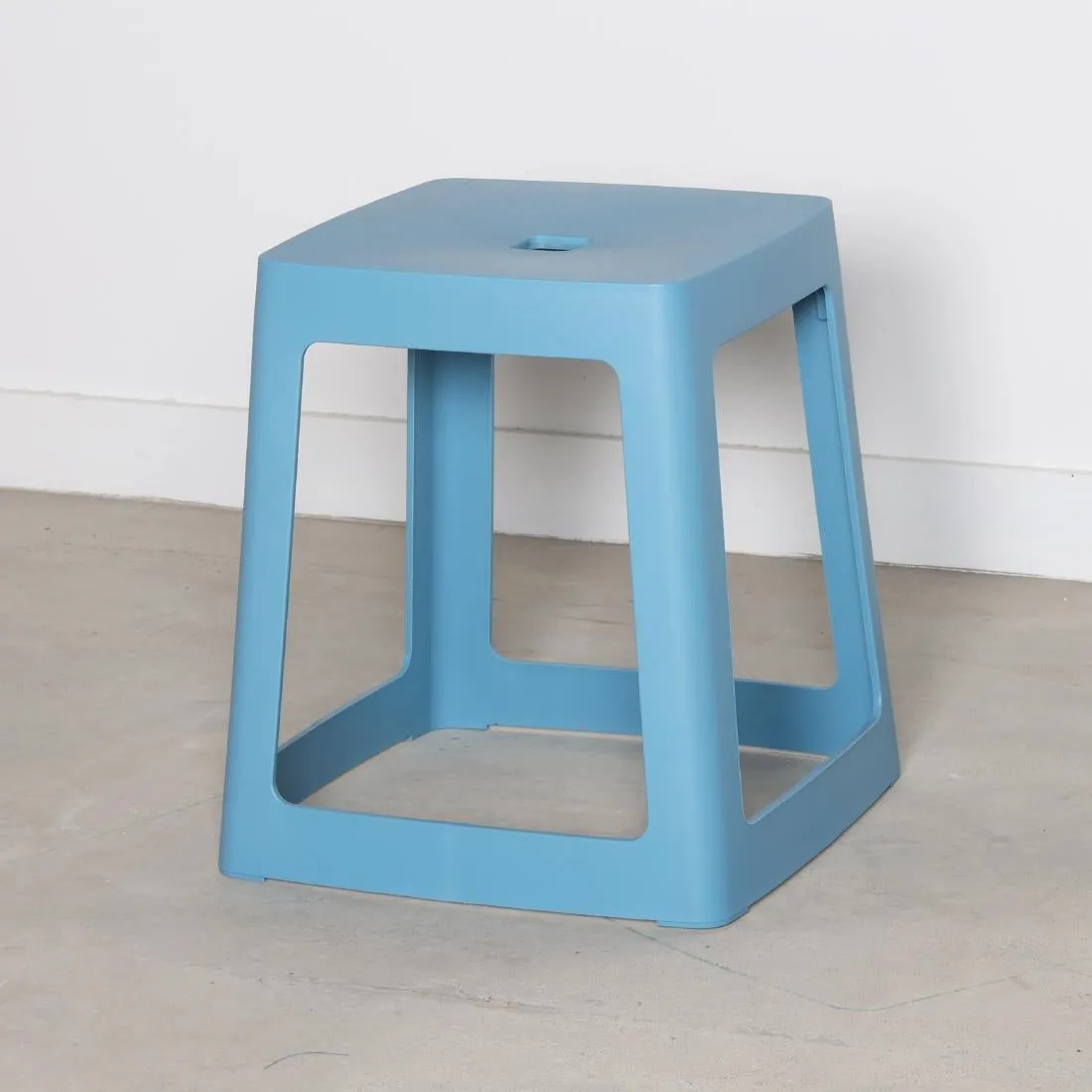 HX773 Origin Base Stool Pastel Blue 400x400x440mm (Pack of 2)