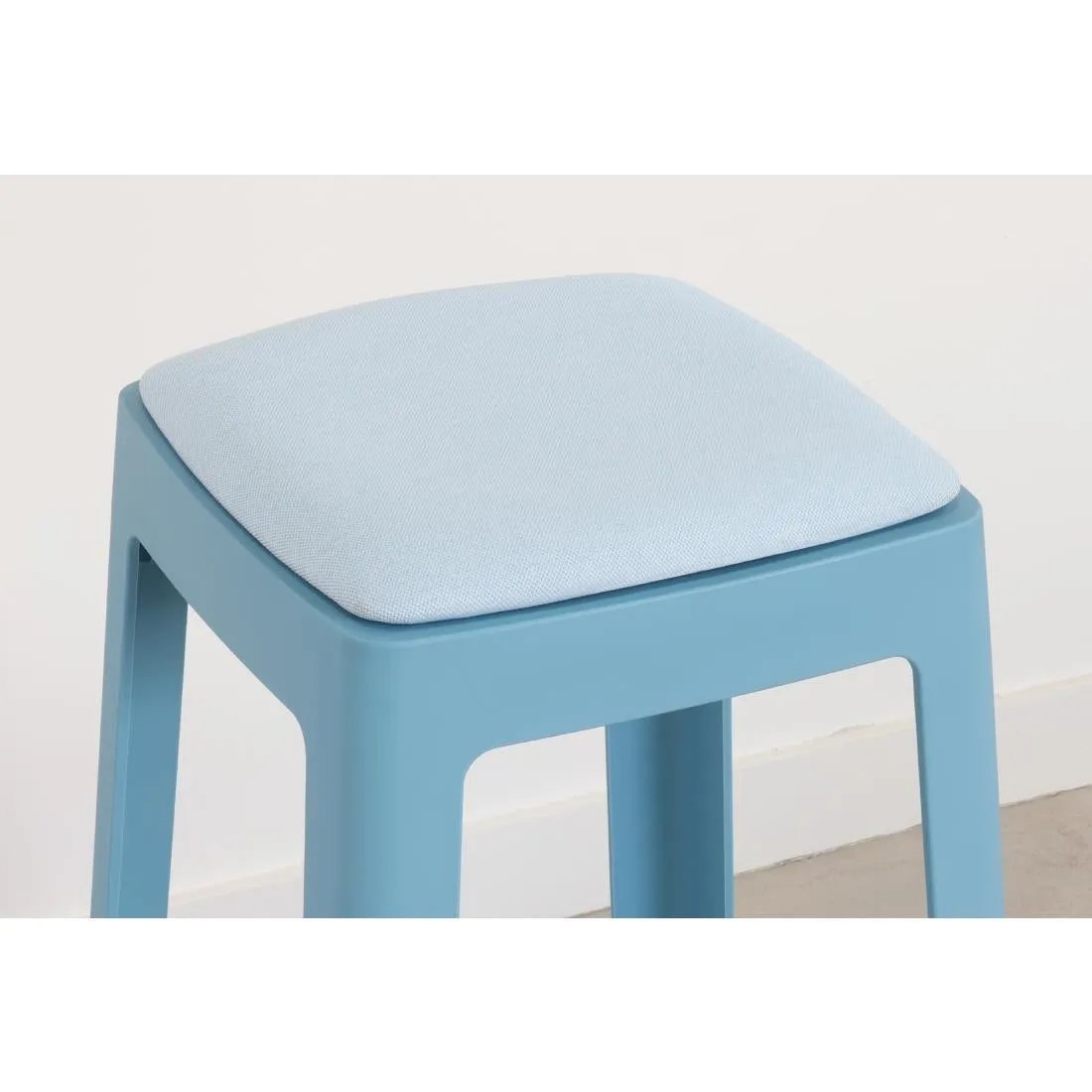 HX773 Origin Base Stool Pastel Blue 400x400x440mm (Pack of 2)