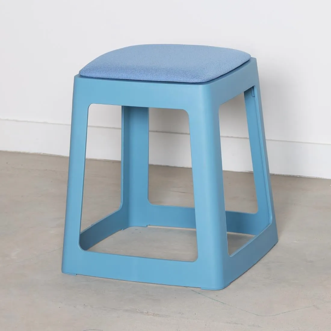 HX773 Origin Base Stool Pastel Blue 400x400x440mm (Pack of 2)