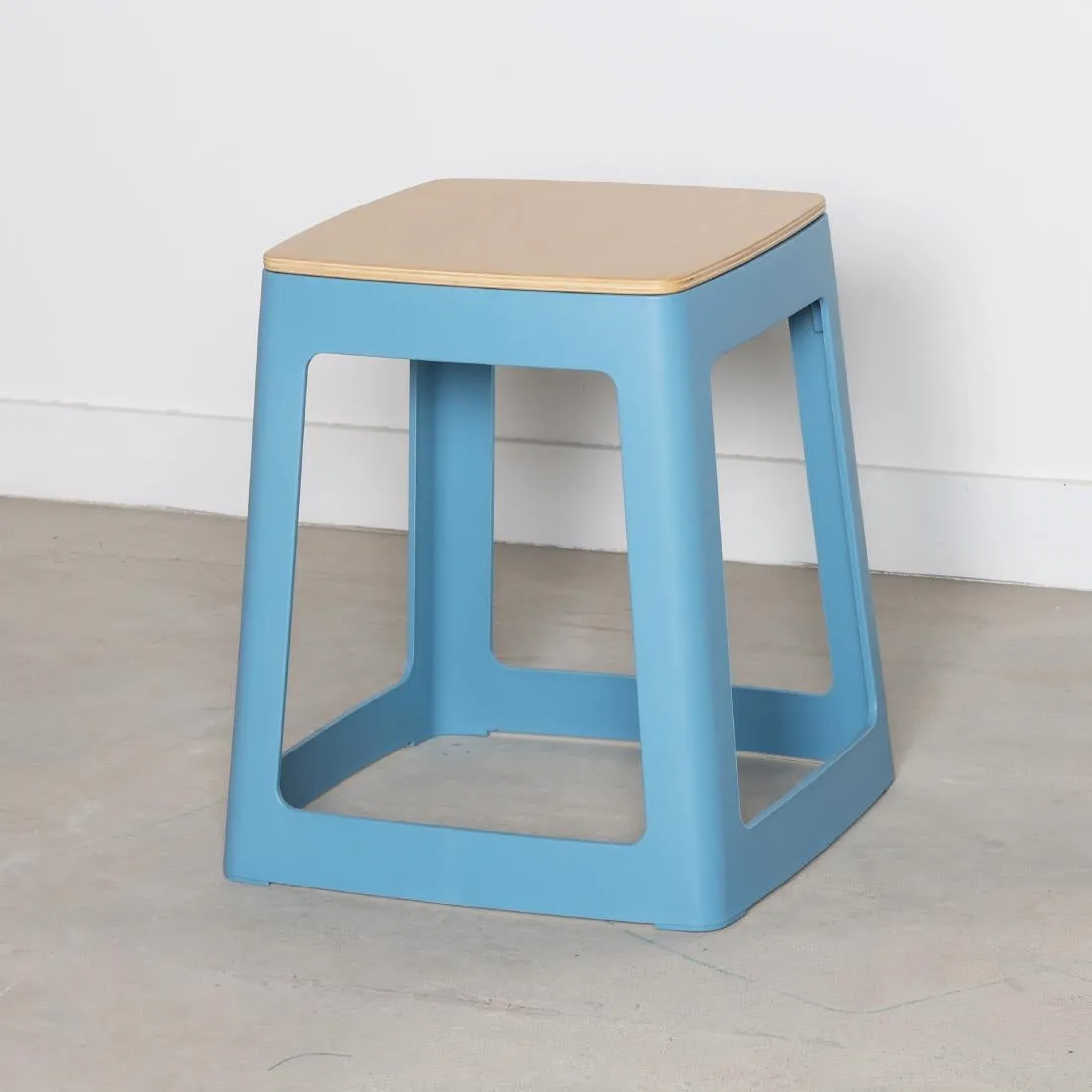 HX773 Origin Base Stool Pastel Blue 400x400x440mm (Pack of 2)