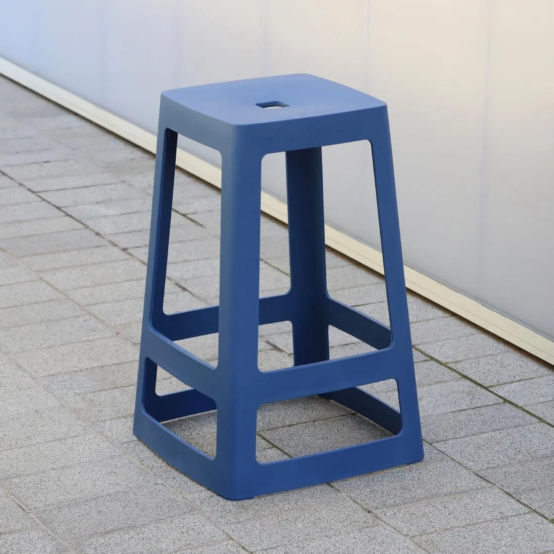 HX782 Origin Base Mid Stool Violet Blue 430x430x560mm (Pack of 2)