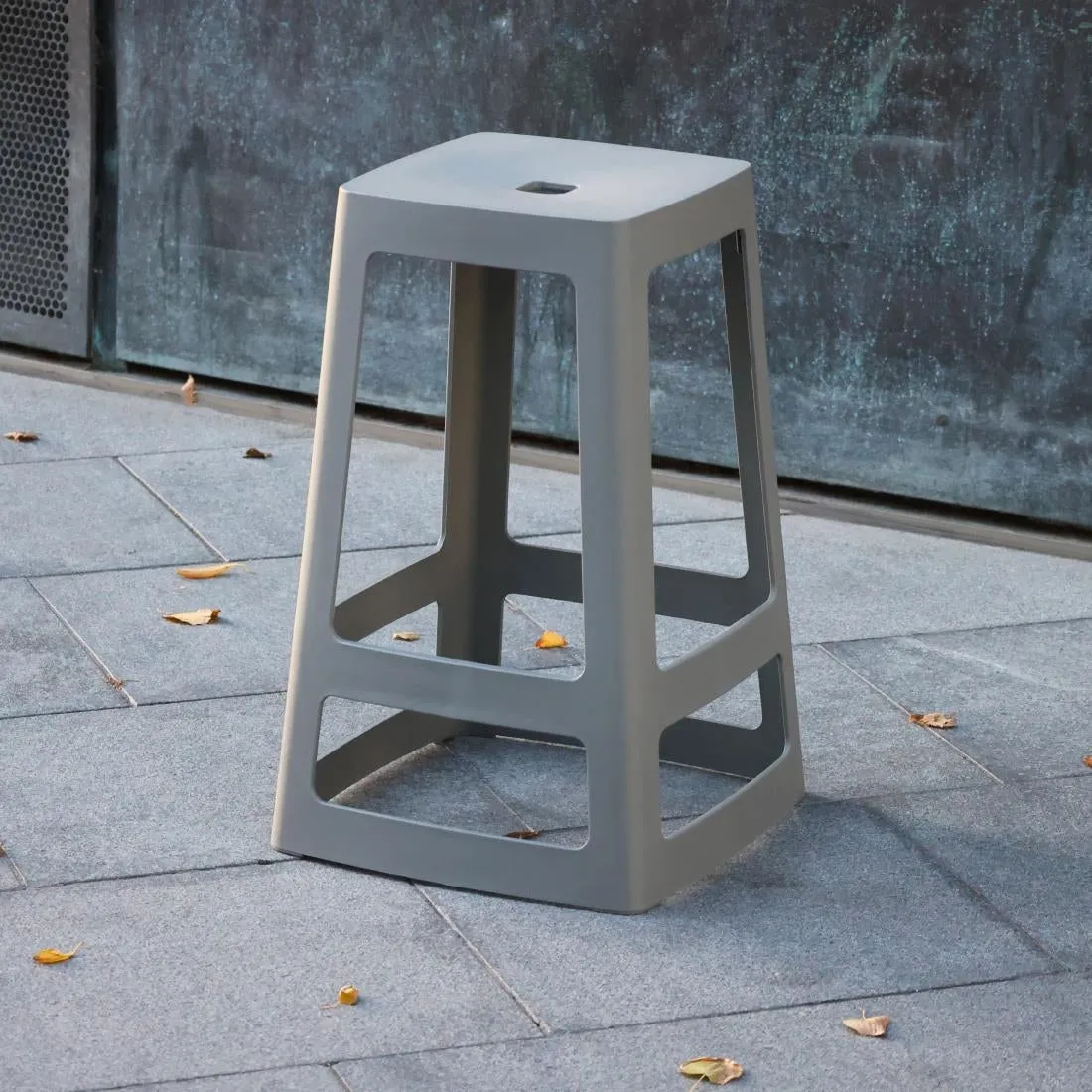 HX783 Origin Base Mid Stool Light Grey 430x430x560mm (Pack of 2)