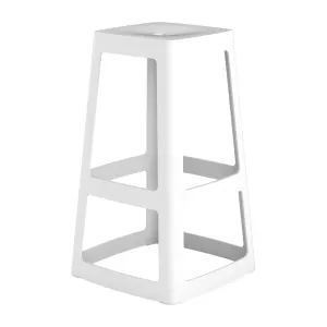 HX786 Origin Base High Stool Traffic White 440x440x750mm (Pack of 2)