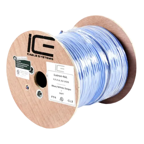 Ice Cable LUTRON46L/QSL/500 22-2  12-2   18-1 Lutron Cable - 500ft Spool