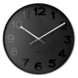 Karlsson Mr Black Wall Clock Black 51x51x7cm