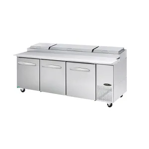 Kool-It KPT-93-3 93" 3-Section Refrigerated Pizza Prep Table