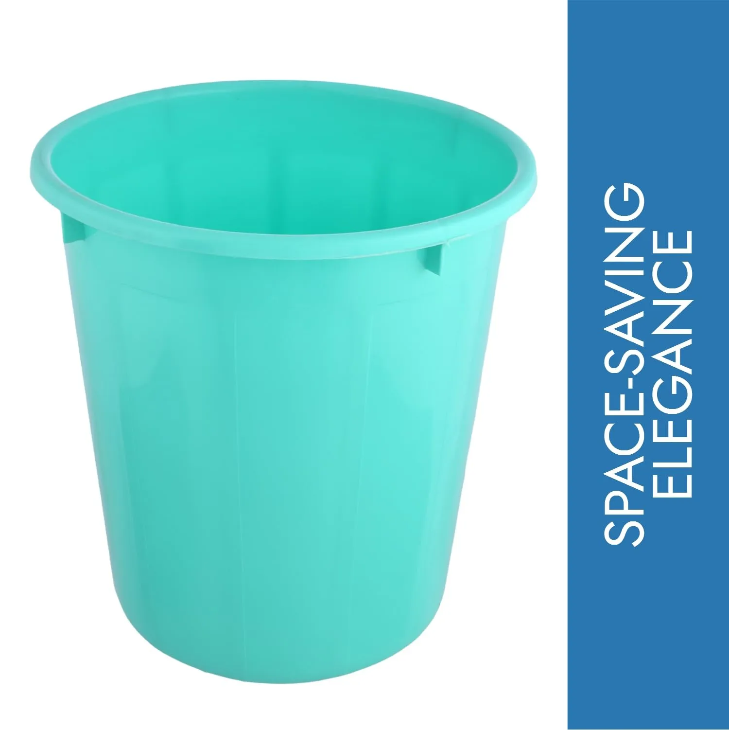 Kuber Industries Dustbin | Open Dustbin | Plastic Garbage Dustbin | Dustbin for Kitchen | Dustbin for Bathroom | Office Dustbin | Plain Sada Dustbin | 7 LTR | Green