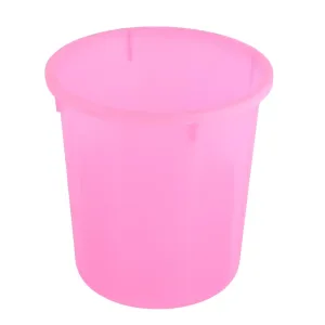 Kuber Industries Dustbin | Open Dustbin | Plastic Garbage Dustbin | Dustbin for Kitchen | Dustbin for Bathroom | Office Dustbin | Plain Sada Dustbin | 7 LTR | Pink