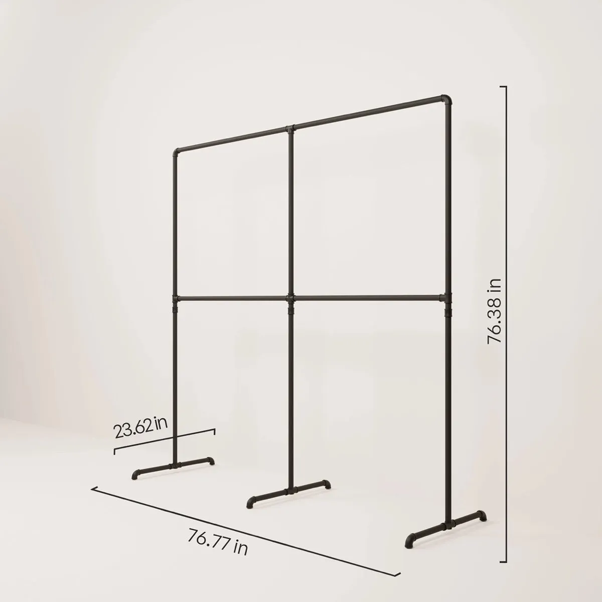 LAS II DOUBLE – Freestanding coat rack | Free standing closet rack