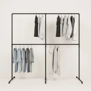 LAS II DOUBLE – Freestanding coat rack | Free standing closet rack