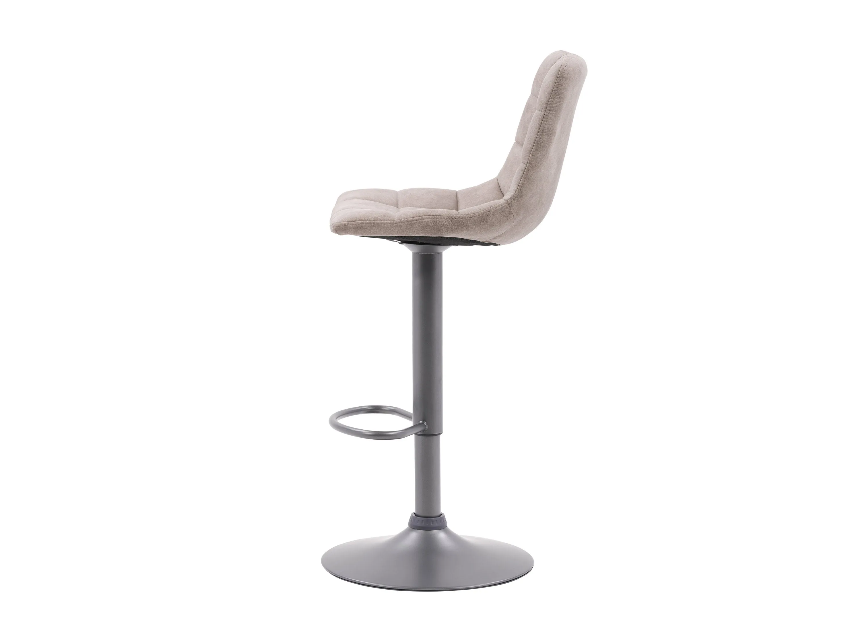 Light Grey Swivel Bar Stools, Set of 2