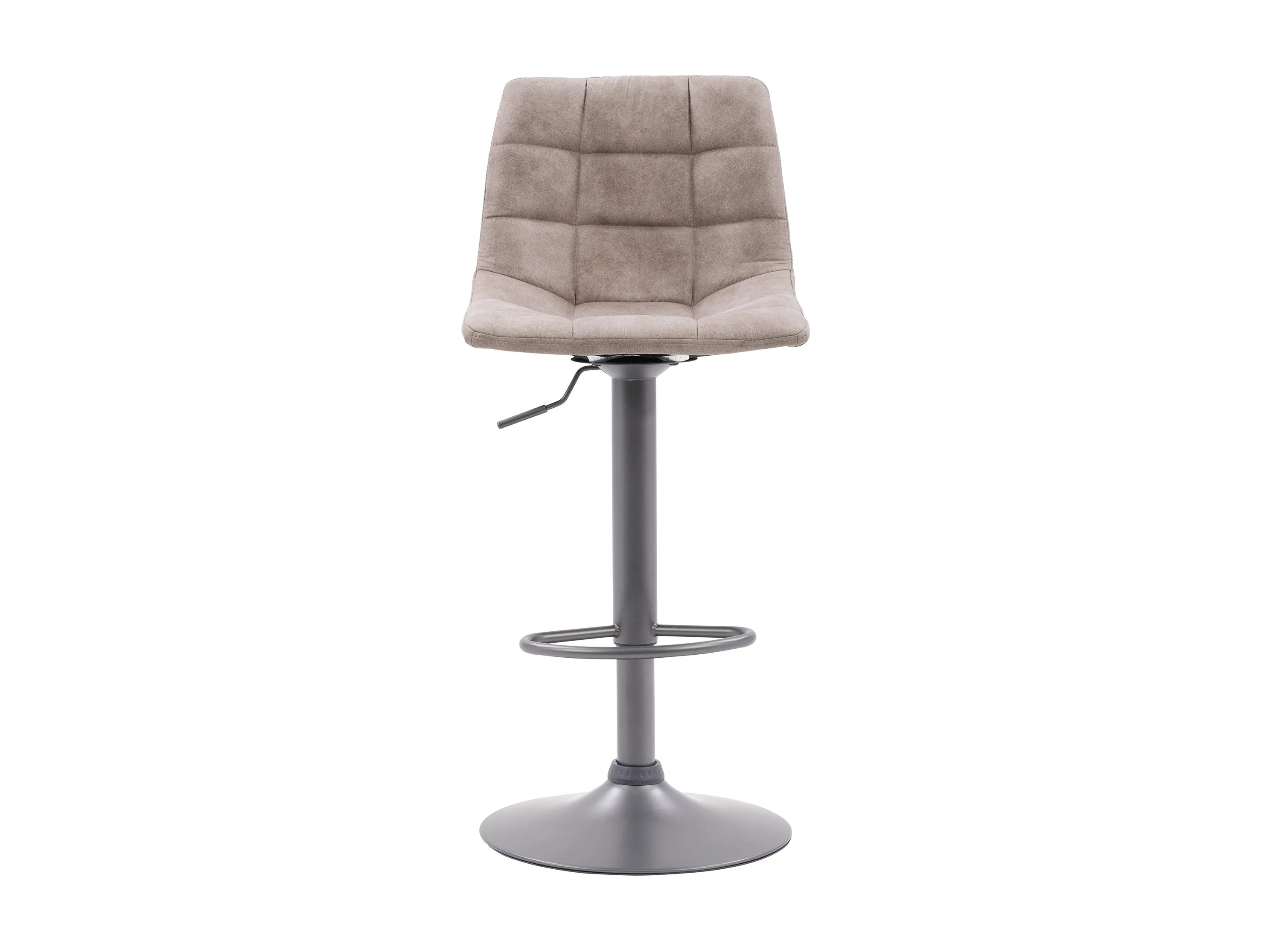 Light Grey Swivel Bar Stools, Set of 2