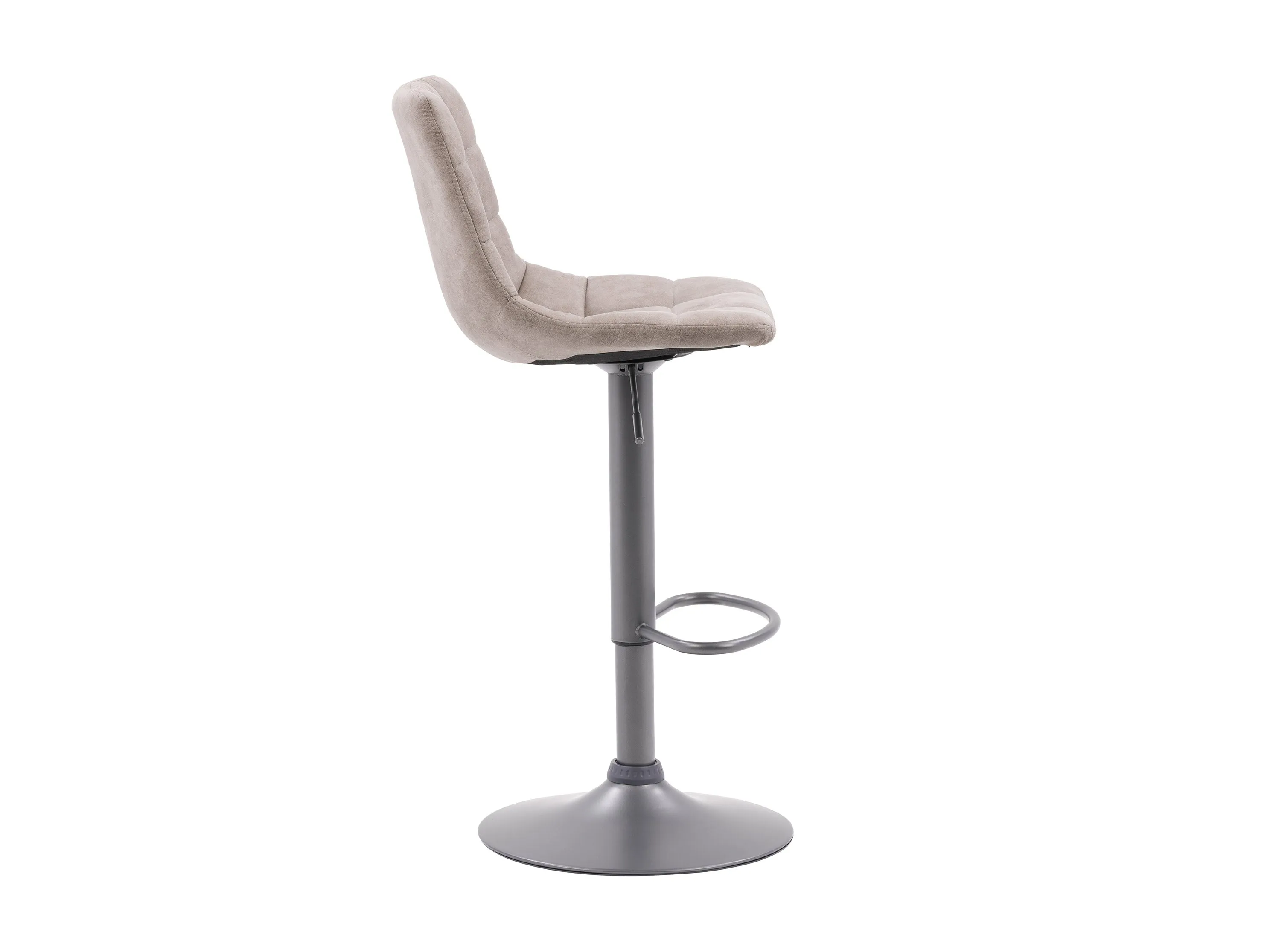 Light Grey Swivel Bar Stools, Set of 2