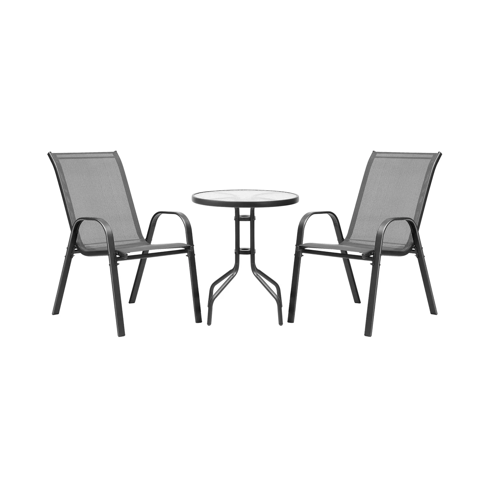 Livsip Outdoor Bistro Set Dining Chairs Table Patio Furniture 3 Piece