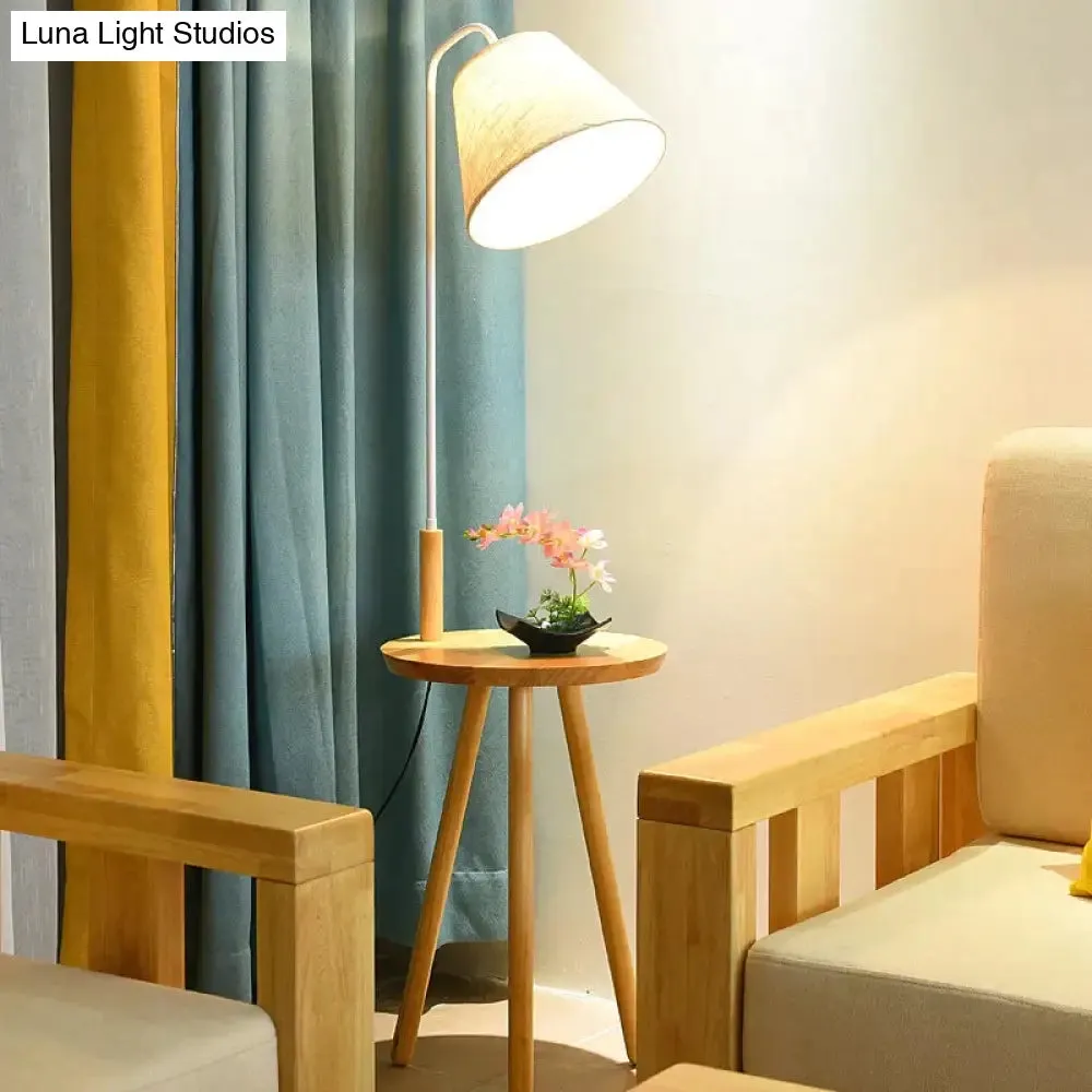 Log Floor Lamp Creative Living Room Sofa Coffee Table Study Balcony Personality Small Table Cloth Cover Vertical Table Lamp