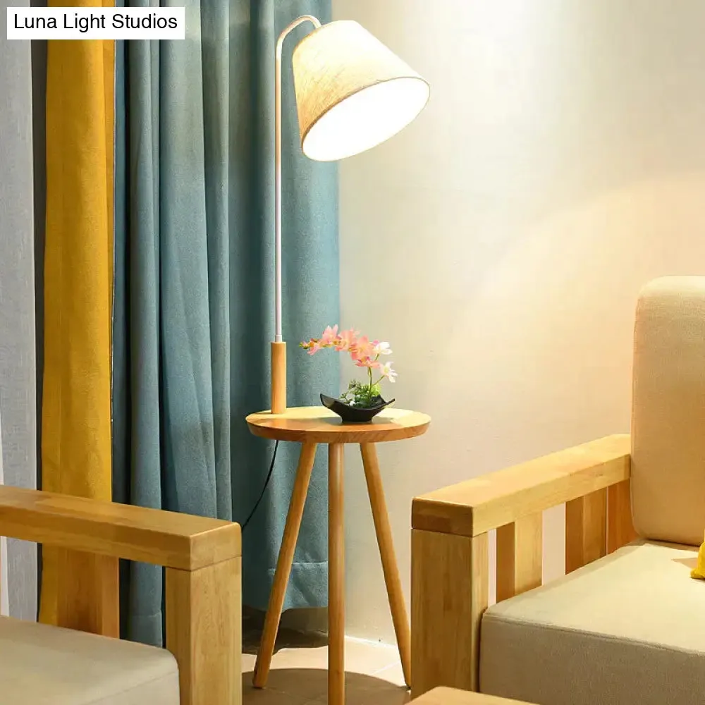 Log Floor Lamp Creative Living Room Sofa Coffee Table Study Balcony Personality Small Table Cloth Cover Vertical Table Lamp