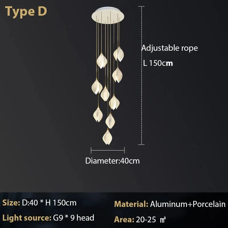 Luxury Pendant Light with Adjustable Lamp