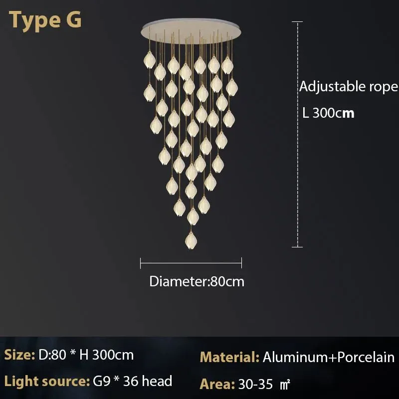 Luxury Pendant Light with Adjustable Lamp