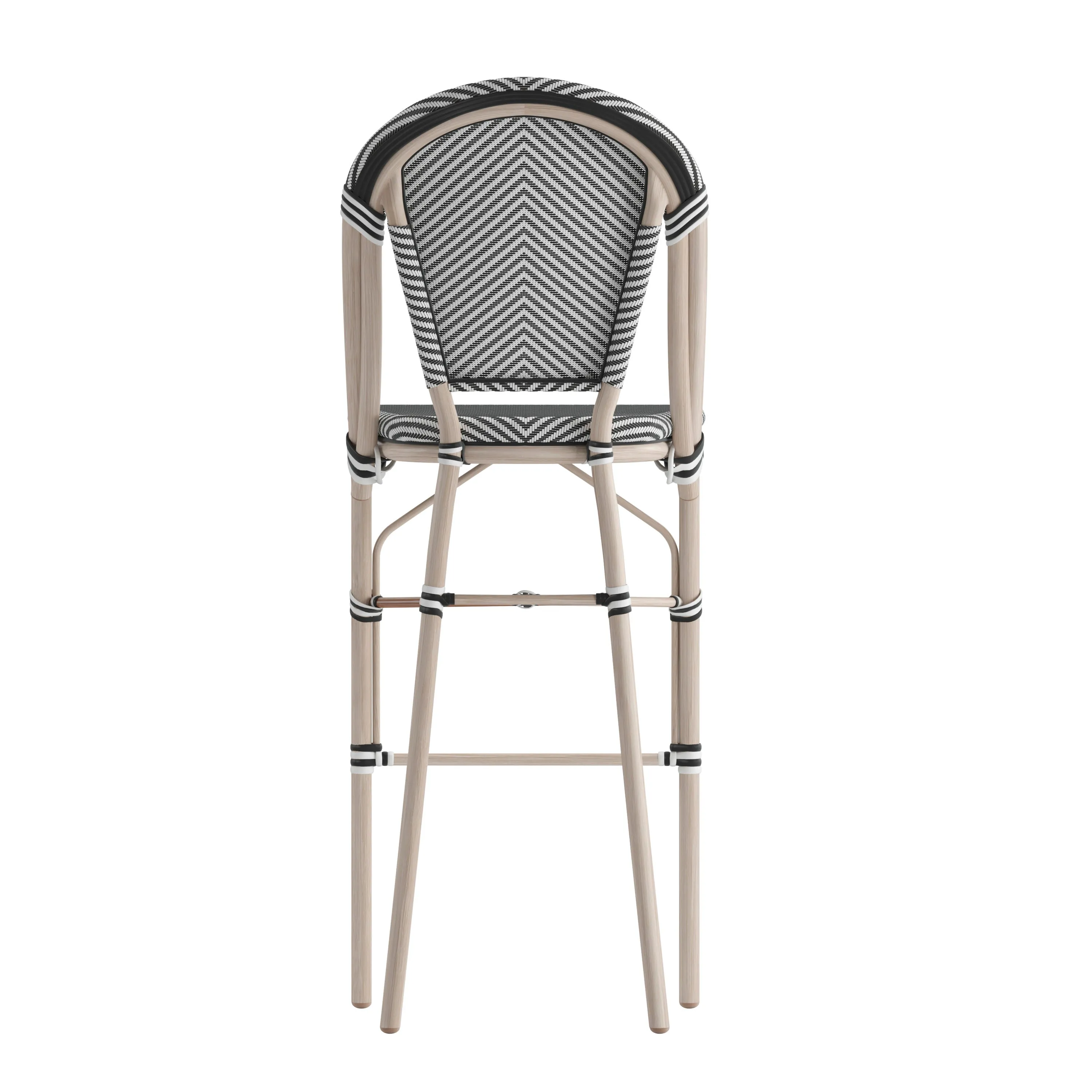 Marseille Stackable Indoor/Outdoor Bistro 30" High Barstool, Commercial Grade