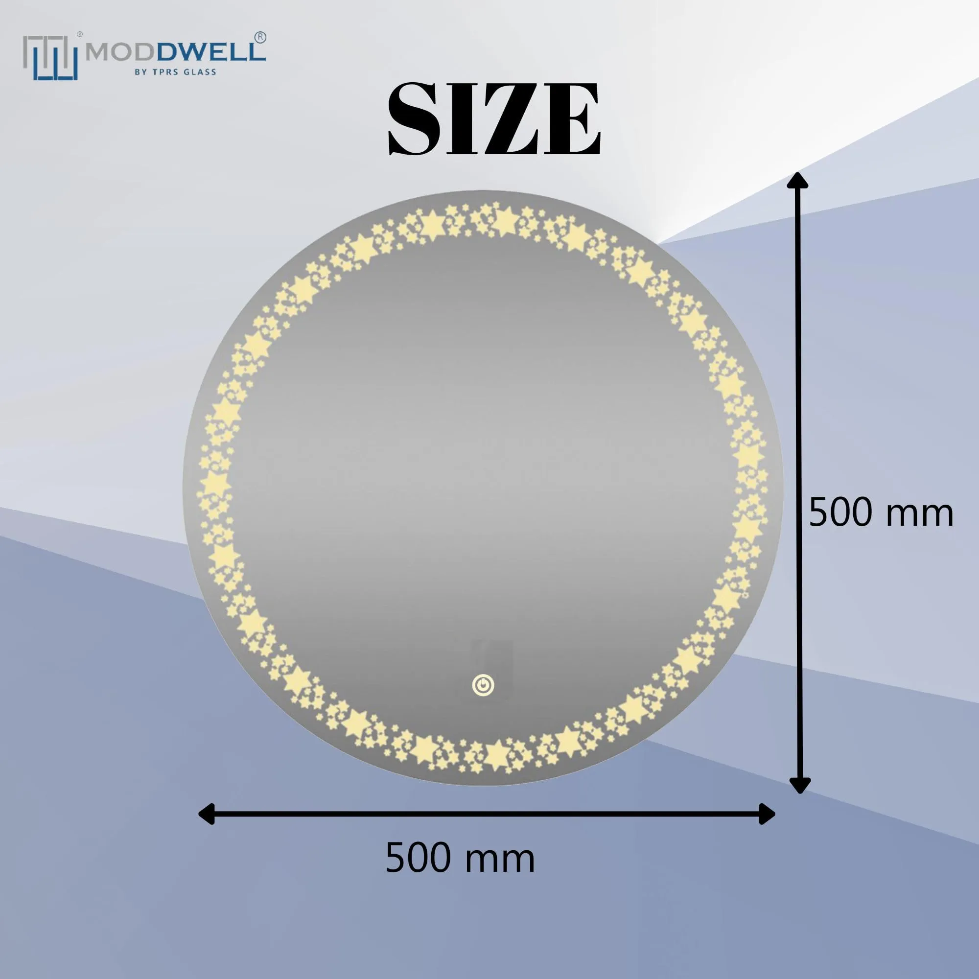 ModDwell-Twinkling Star LED Mirror (500 Diameter)