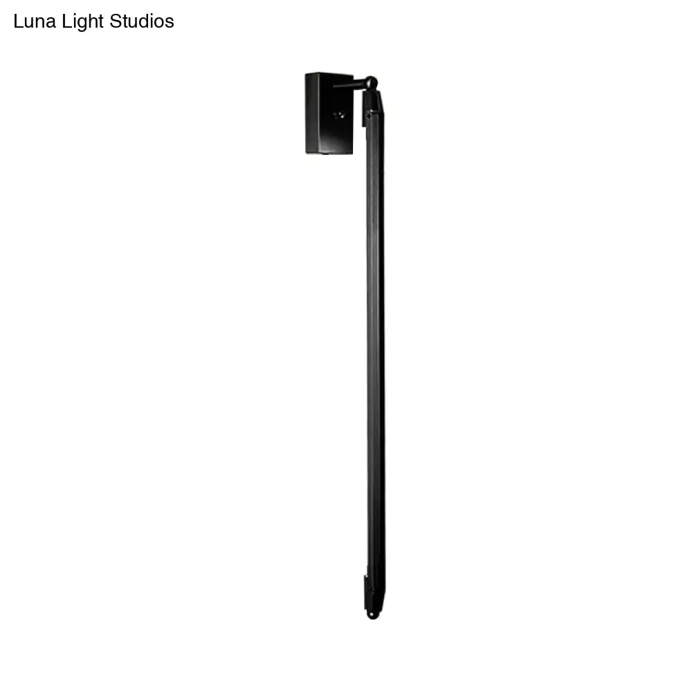 Modern Brass/Black Adjustable Wall Light Fixture - Stylish 1 Light Sconce for Living Room