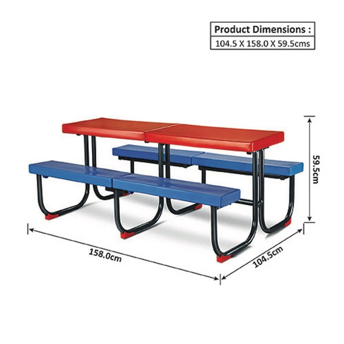 Ok Play Fun Squad, Desk, Chair And Table, Perfect For Home And School, Red & Blue, 5 to 10 Years