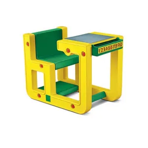 Ok Play Jack In The Box Single, Comfort And Safety For Two Kids, Perfect For Home And School, Yellow & Green, 2 to 4 Years