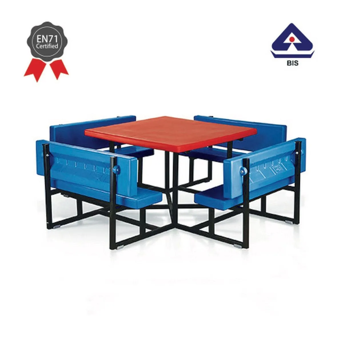 Ok Play Juniors Coucil, Desk‚Chair Arrangement For 8 Children, Perfect For Home And School, Red & Blue, 2 to 4 Years