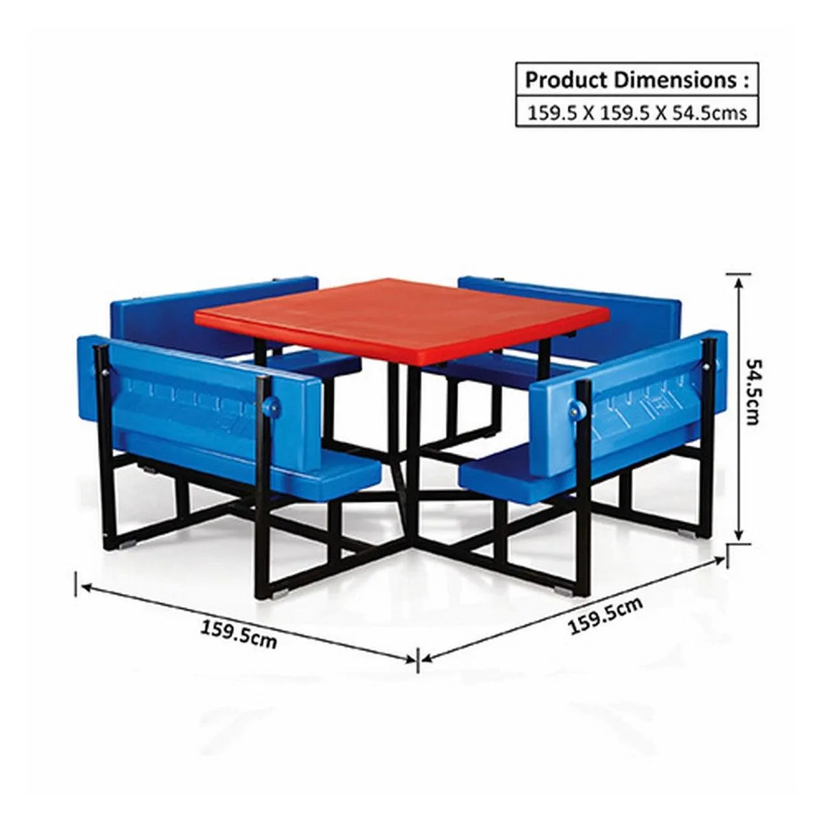 Ok Play Juniors Coucil, Desk‚Chair Arrangement For 8 Children, Perfect For Home And School, Red & Blue, 2 to 4 Years