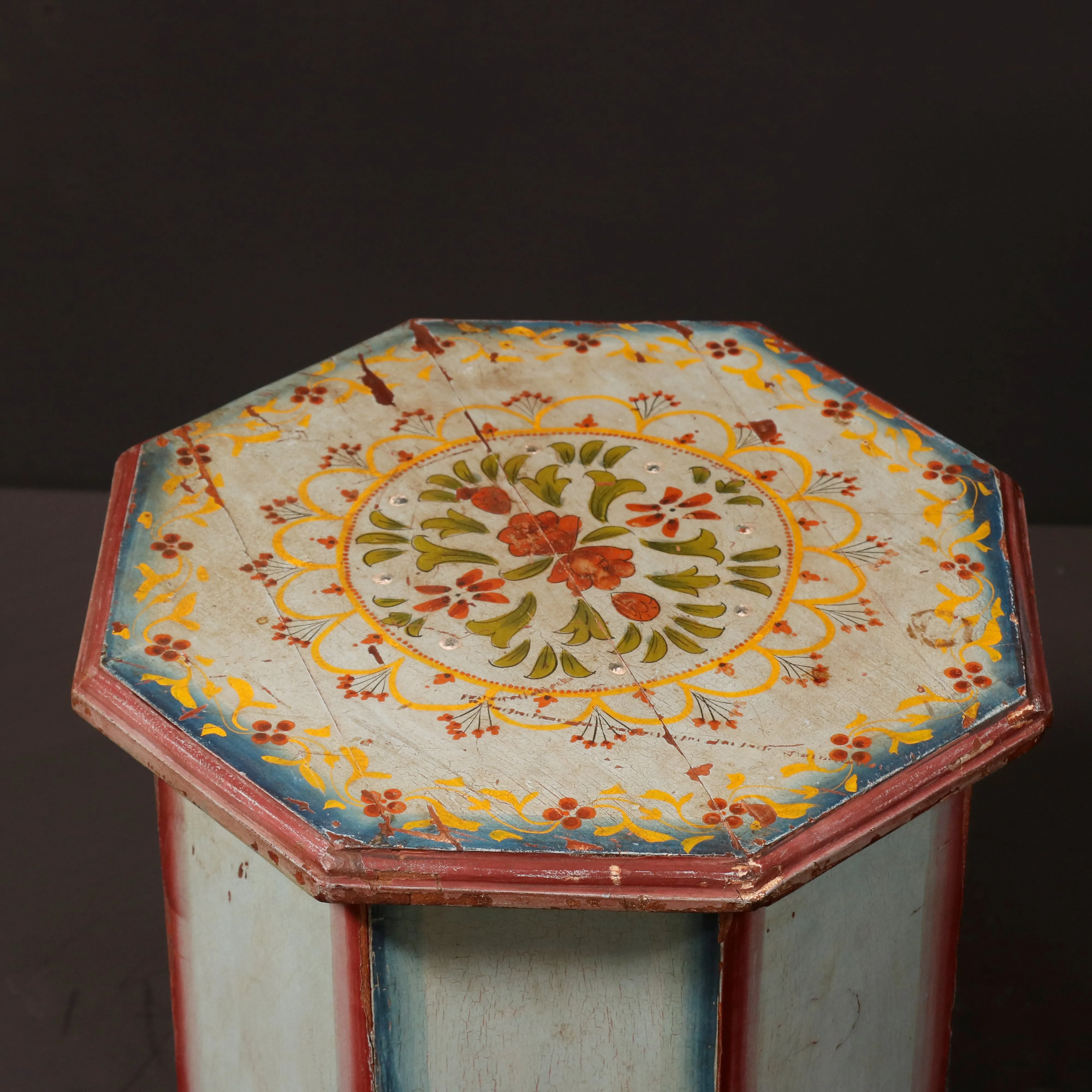 Painted Multi Angled Stool