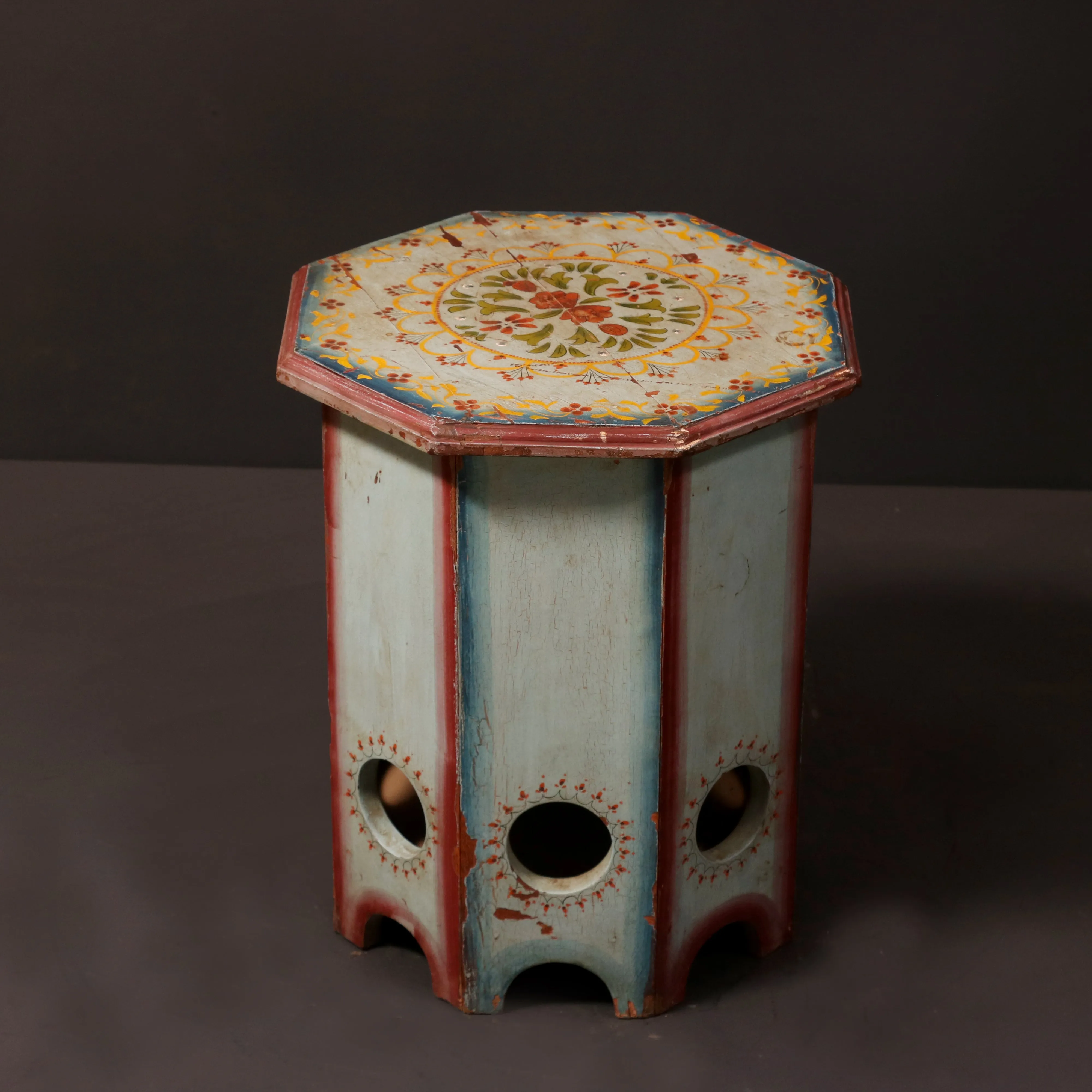 Painted Multi Angled Stool