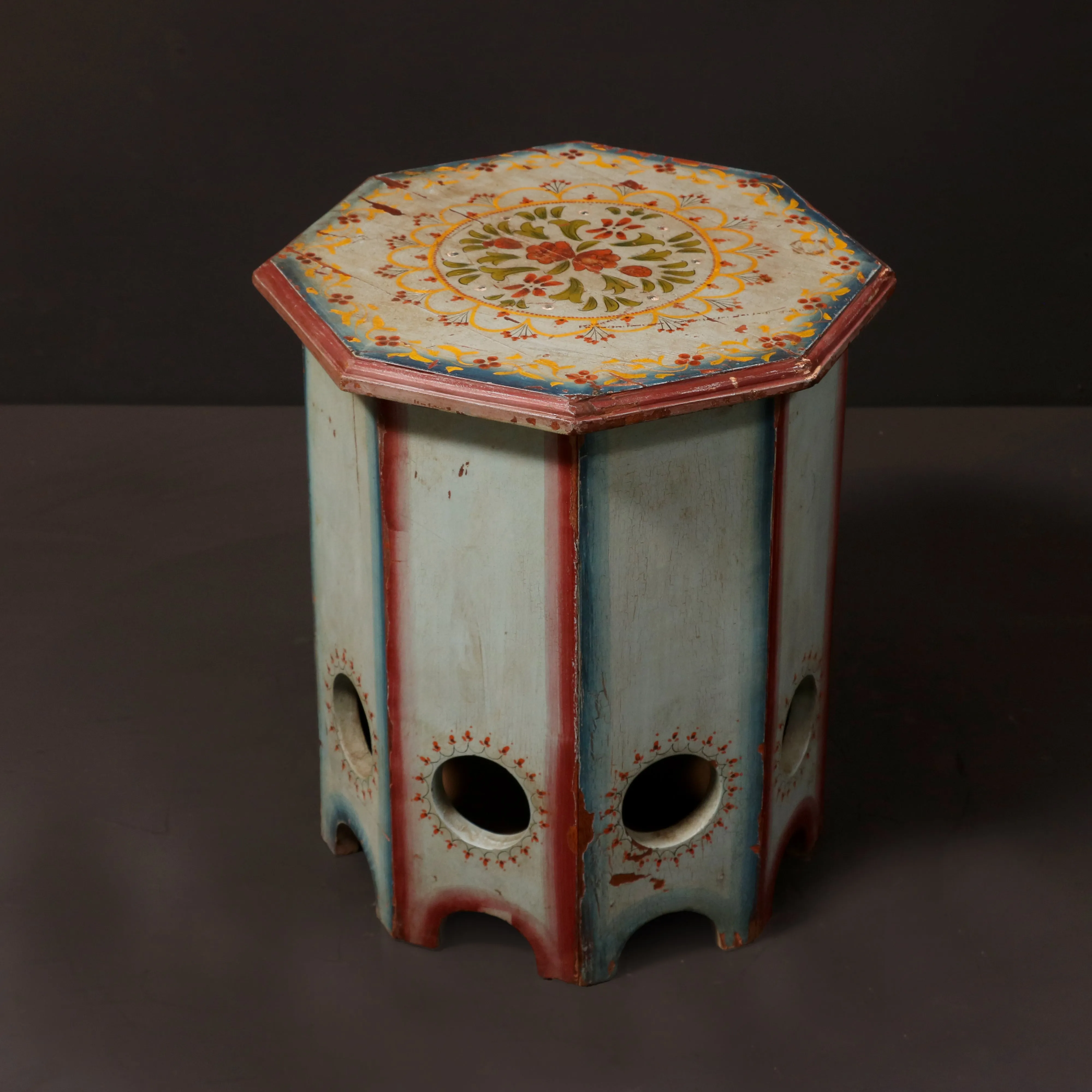 Painted Multi Angled Stool