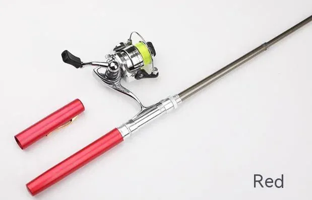 Pen Fishing Rod With Mini Metal Spinning Reel^